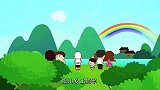 可可小爱：春天到了，老师带领同学们，在江边植树