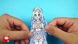舞法天女手工贴纸，圣女王麾下三大护法仁圣女手绘教程