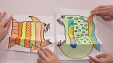 激发孩子想象力！超可爱的动物折叠画！3-6岁孩子的最爱