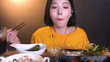 鲜虾奶油意面+香辣猪蹄