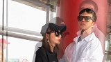 机场偶遇麦迪娜和姜潮,两人配一脸,帅哥配美女让人羡慕颜值超高