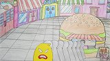 手绘定格动画：给小蜜鸭制作热狗，香香脆脆太好吃了！