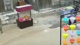 拍摄一场电视中发洪水的戏