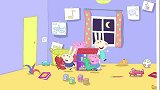 瑞贝卡是住地洞的，难怪佩奇到处找不到房子