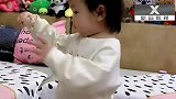 小姨问暖宝她的属相是什么，接下来暖宝的回答可爱了，暖宝真聪明