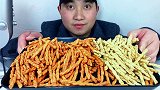 吃手工小麻花,听脆脆的声音!