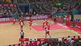 中国男篮热身赛-18年-防守漏人！姆本加外线三分得手-花絮