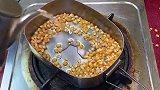 在家制作爆米花，用一个饭盒就能搞定，朋友们一看就学会