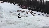 国外滑雪大神各种神操作 雪山上即兴表演秀不停