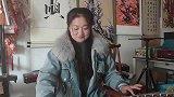 大衣哥的古筝老师才貌双全，一曲《战台风》，惊艳全场