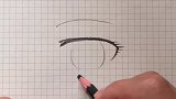 铅笔画：漫画人物的眼睛
