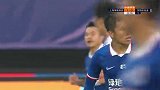 申花战术角球低传中路 朱宝杰迎球怒射偏出球门