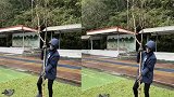 林依晨低调秀恩爱，穿“老公牌”雨衣做公益，雨天植树破怀孕传闻