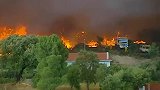 葡萄牙爆发森林火灾 造成20人受伤，其中1人重伤
