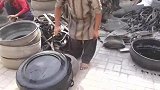 用报废轮胎制作水盆，滴水不漏而且还非常好看！