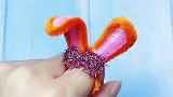 用扭扭棒也能做好看的星黛露戒指