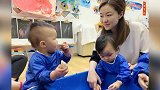 熊黛林带双胞胎女儿上早教课，网曝学费一年高达22万港币