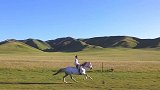 青海河南县那达慕大会上的骑马高手