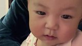 宝宝配合妈妈接诗，沁园春雪整篇背下来