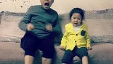 洗脚神曲，这对父女真会玩