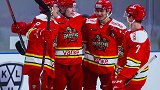 叶劲光破纪录英如镝进KHL首球 昆仑鸿星主场6-3大胜