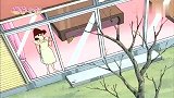 蜡笔小新：小新打扮奇怪来妮妮家玩，妮妮妈妈一脸嫌弃