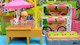 芭比娃娃玩具：芭比当园丁种菜、浇花、喂小兔子