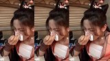 杨超越挑战双倍辣火鸡面失败，辣到鼻涕眼泪乱飙，当场嚎啕大哭！