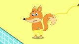 儿童卡通片：小狐狸爸爸遇见了彩色鬼怪