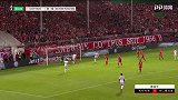 第32分钟拜仁慕尼黑球员莱万多夫斯基进球 科特布斯0-1拜仁慕尼黑