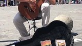 意大利佛罗伦萨，街头的大爷古典吉他弹的摄人心魄，醉了