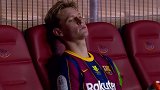 全是失望！加盟巴萨562天无冠 德容瘫坐替补席