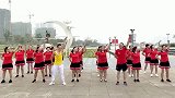 广场健身操全民健身祝福祖国的繁荣,歌曲配乐《映山红》经典