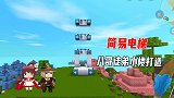 迷你世界：八哥的徒弟兔小楼，利用滑动方块造了一个简易的电梯