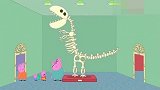 小猪佩奇：爸爸介绍恐龙的骨头，乔治把自己想象成恐龙