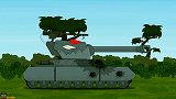 坦克世界动画：蒙面坦克，vs，方块巨鼠