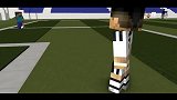 我的世界MC动画：男生和Him足球对决，Him的球技真差