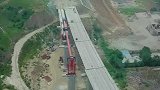 俯瞰超级工程浩吉铁路回车道建设中珍贵影像