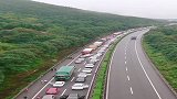 高速上的景象，一动不动