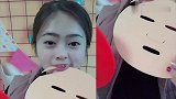 小可爱美女直播吃自制面膜，一口下去好过瘾，是我向往的生活