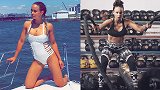 魅惑体坛-冰岛最猛球员贡纳松妻子 狂热的健身爱好者