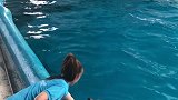 我向蓬莱比个心 蓬莱旅游 网红打卡 桃子小姐姐