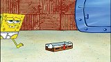 海绵宝宝：海绵宝宝到珊迪家做客，偷偷穿珊迪的短裙，好辣眼睛！