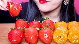 冰糖草莓+冰糖蜜桔，颜值和口感都是非常完美的存在啊