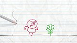 搞笑铅笔画：爱护花草，从我做起