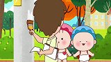 可可小爱：见到长辈要问好，可可小爱真是个懂礼貌的孩子