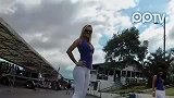 小心流鼻血！实拍全球最喷火车模美女