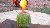 将1000度的岩浆倒在手机上会发生什么？结果太意外了！
