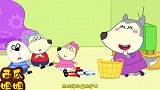 儿童卡通动画：沃尔夫和露西扮演救护车情景剧，护士小猫去医院
