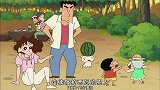 蜡笔小新：野原家去露营，小新交到了新朋友秘密酱